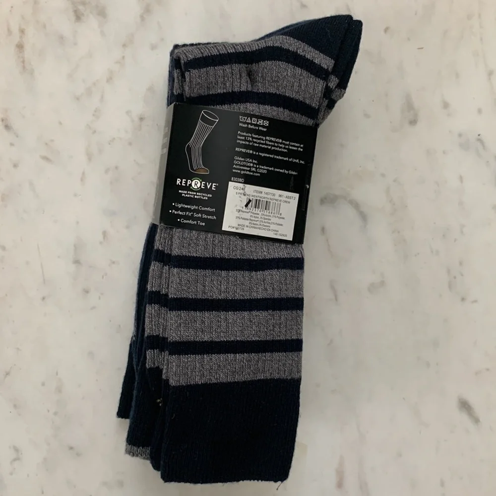 Wentworth Gold Toe Repreve Crew Socks 5-Pack